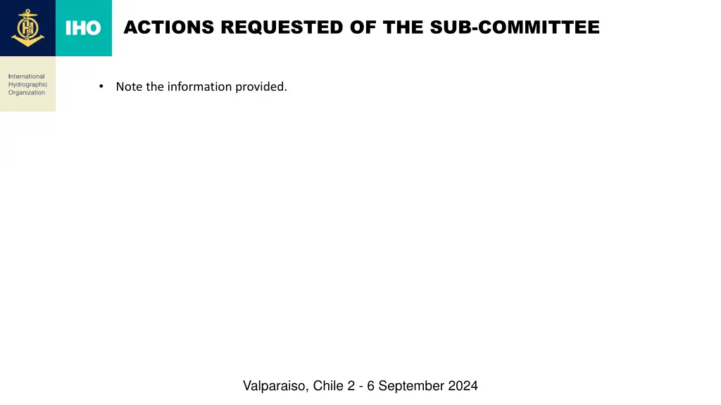 actions requested of the sub committee