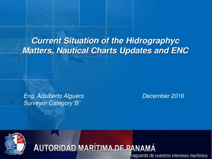 current situation of the hidrographyc matters