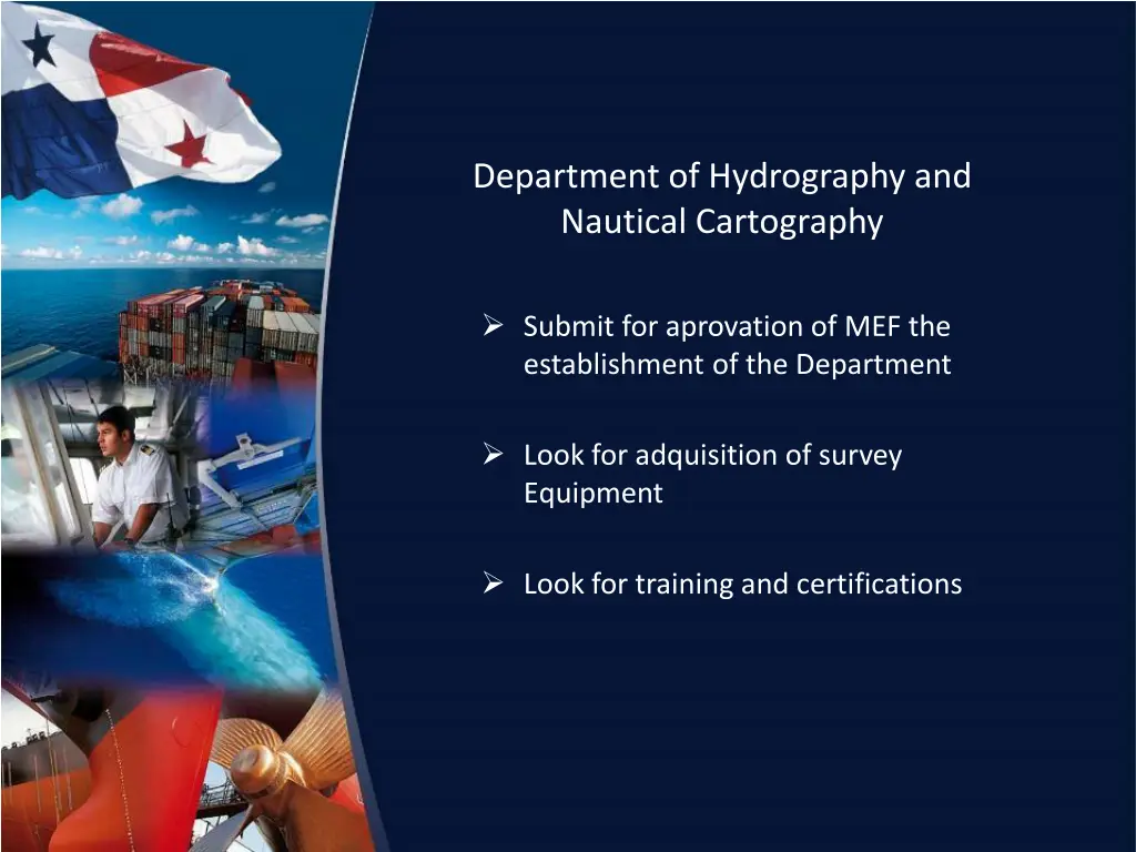 department of hydrography and nautical cartography