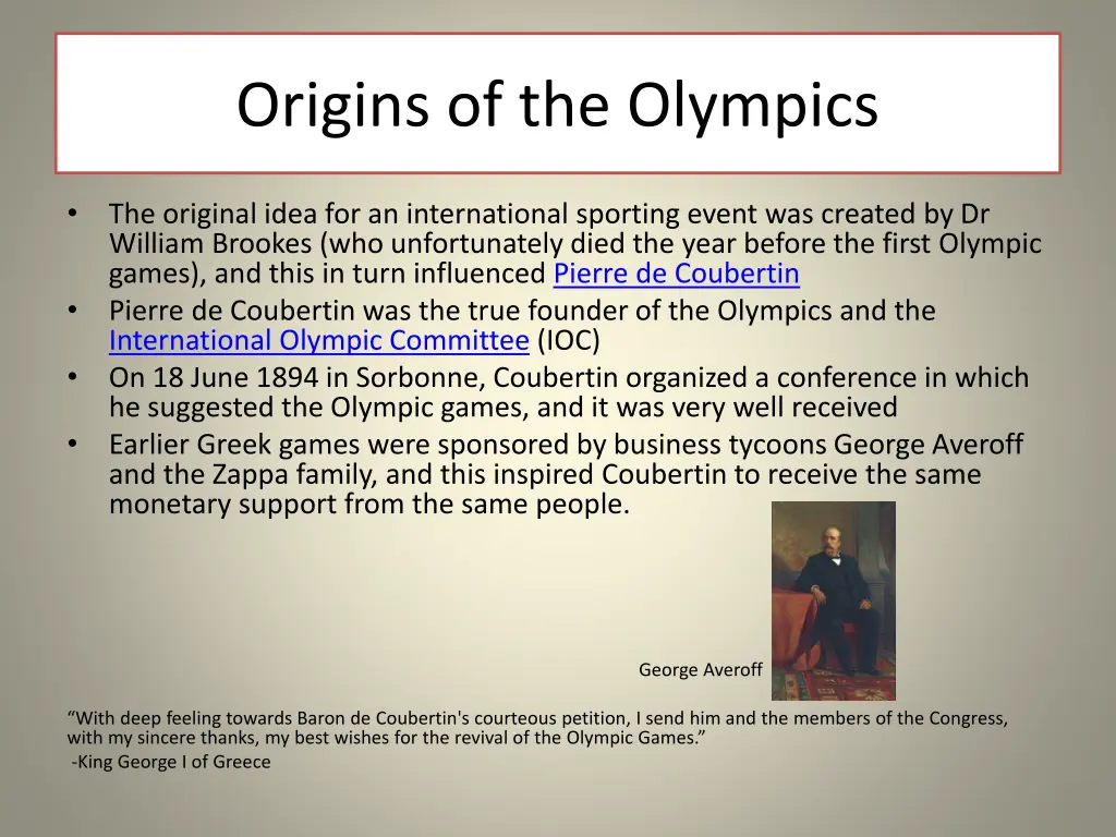 origins of the olympics