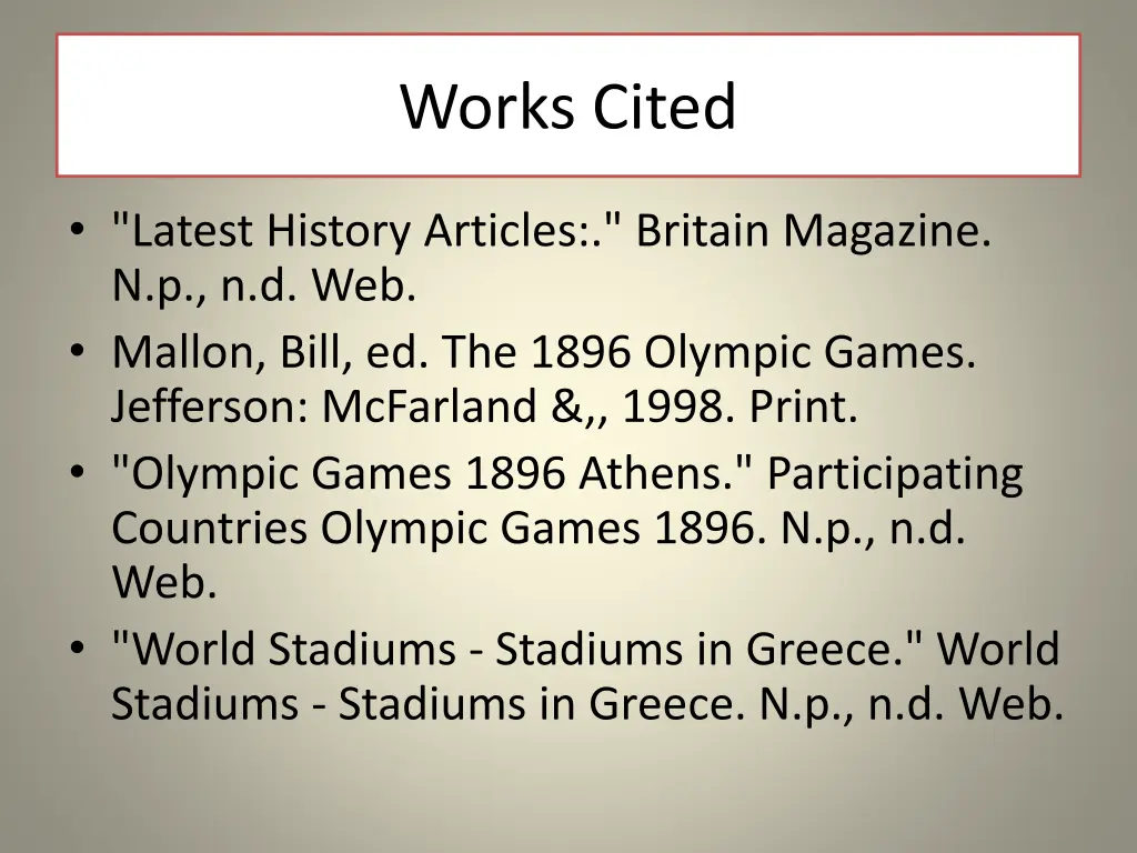 works cited 1