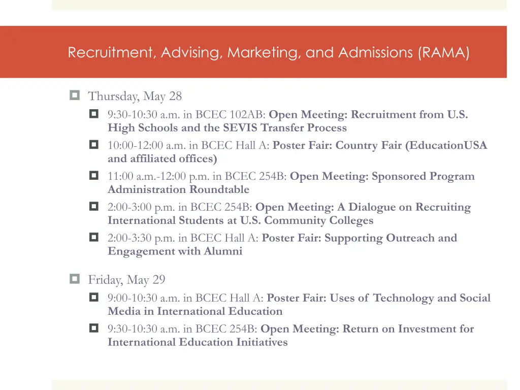 recruitment advising marketing and admissions rama 2