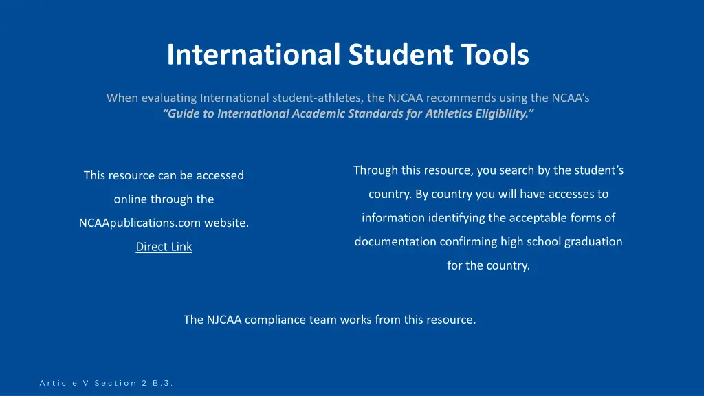 international student tools
