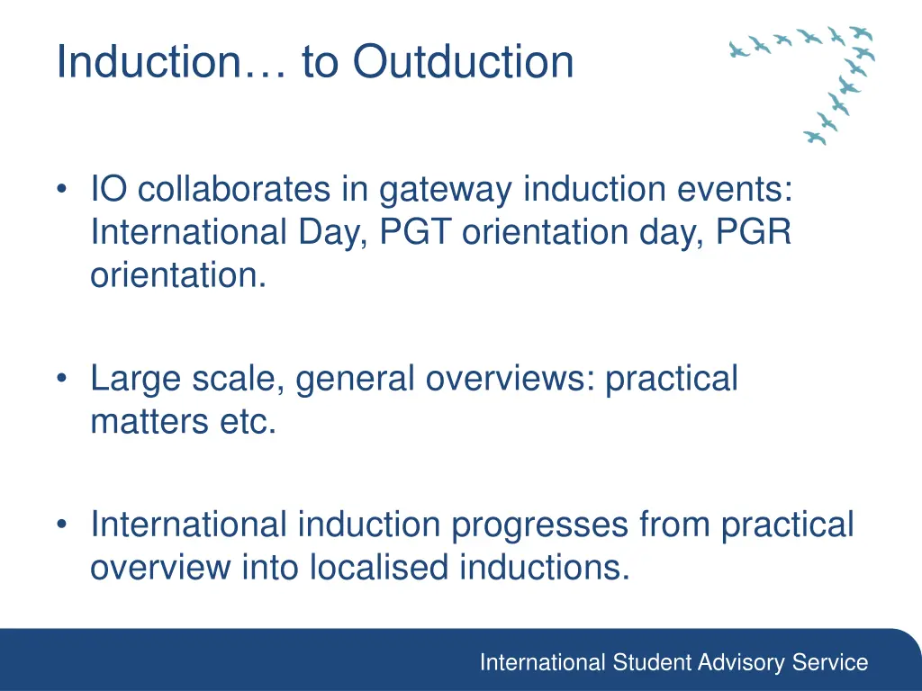 induction to outduction