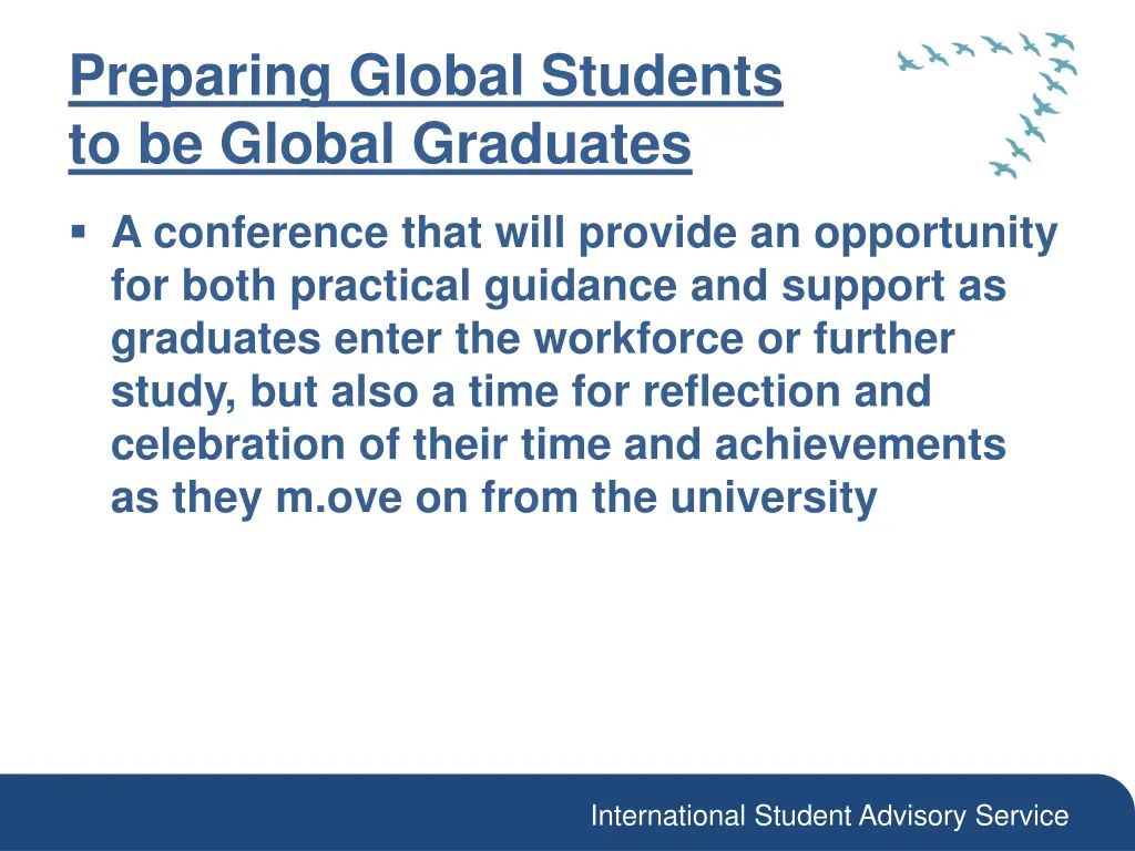 preparing global students to be global graduates
