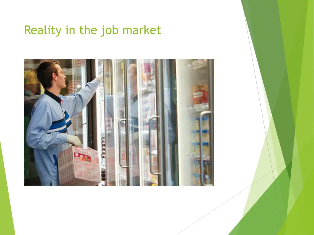 reality in the job market
