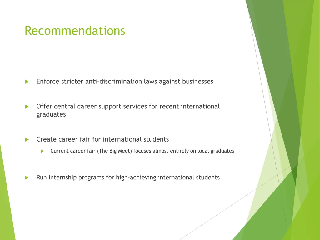 recommendations 1