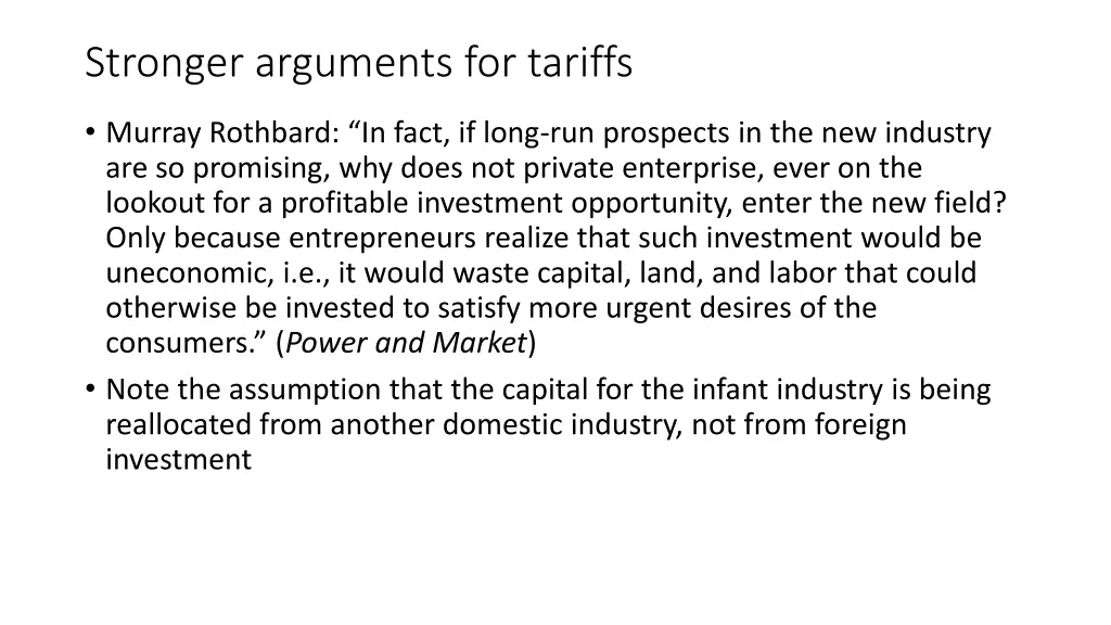 stronger arguments for tariffs 1