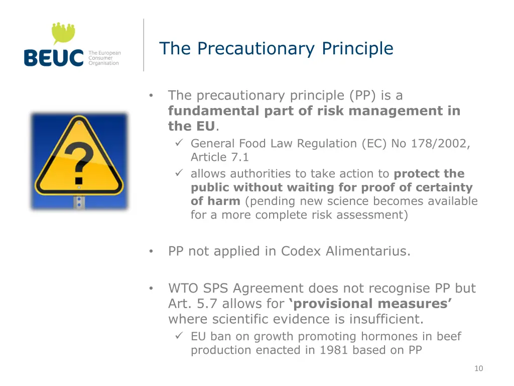 the precautionary principle
