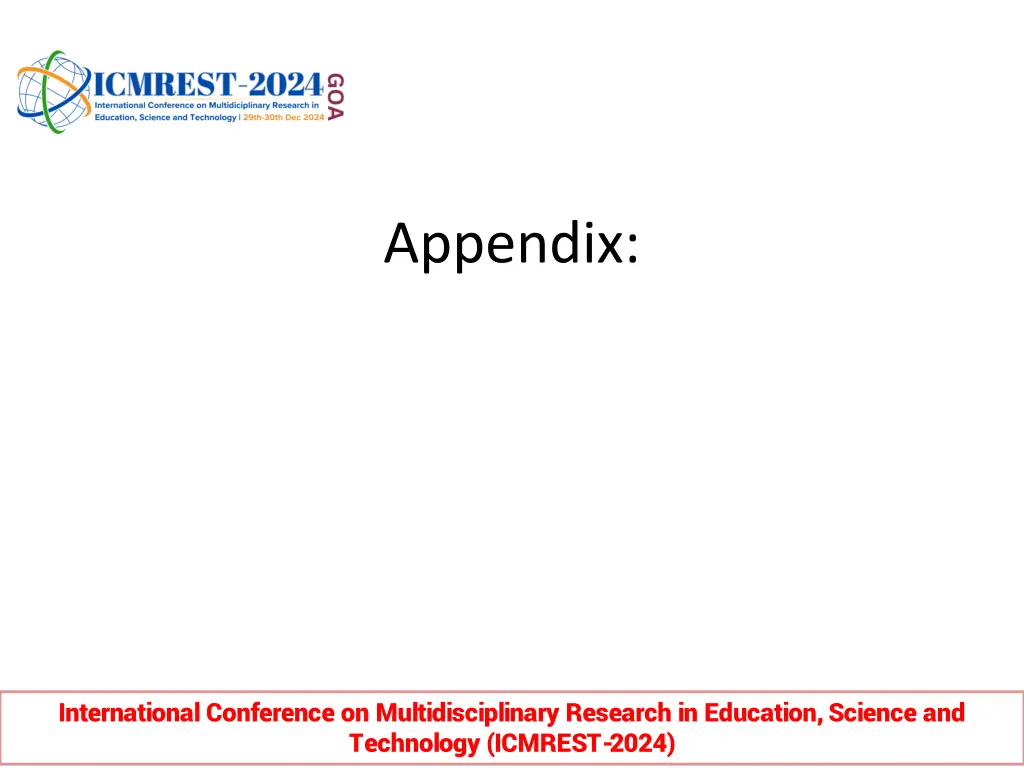appendix