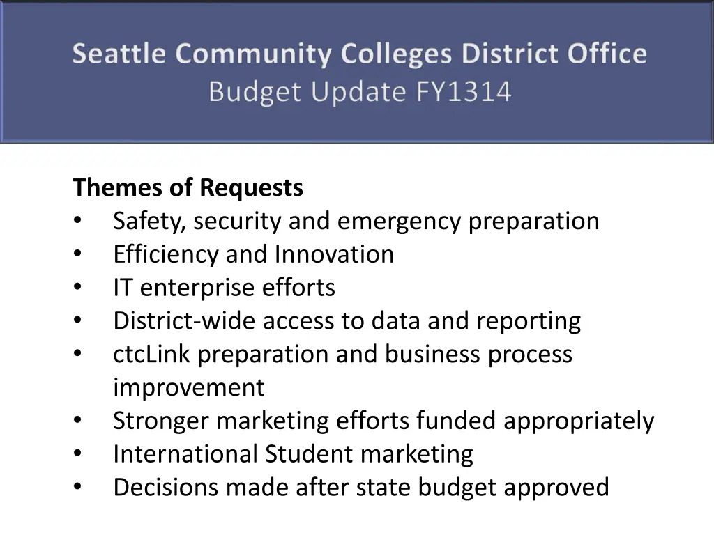 seattle community colleges district office budget 1