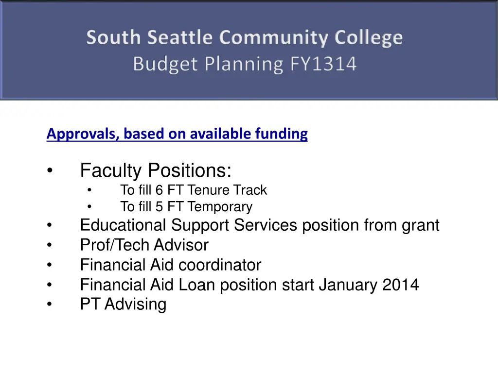south seattle community college budget planning 3