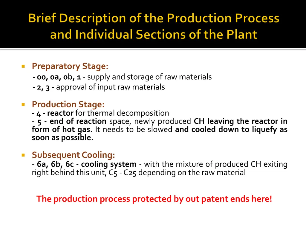 preparatory stage