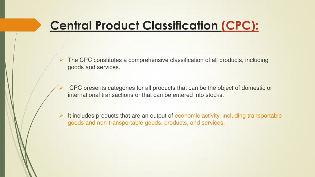 central product classification cpc