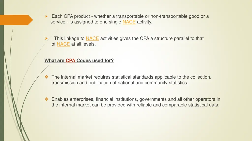 each cpa product whether a transportable