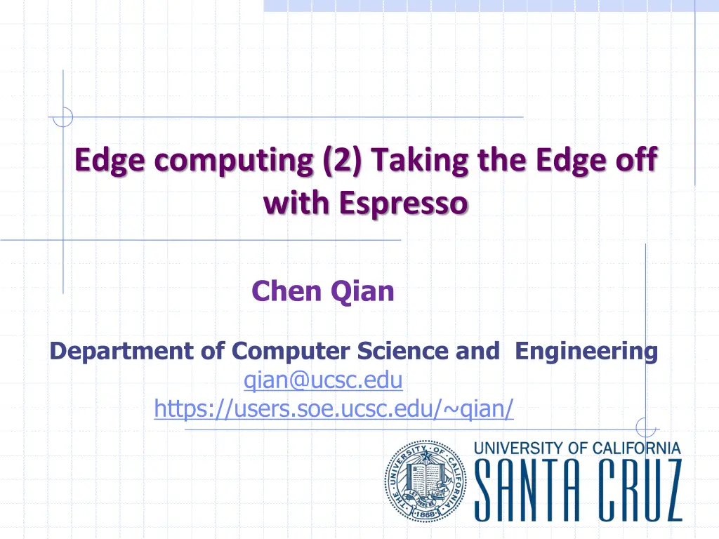 edge computing 2 taking the edge off with espresso
