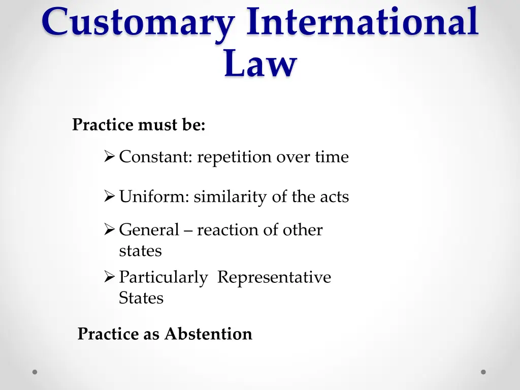 customary international law 1