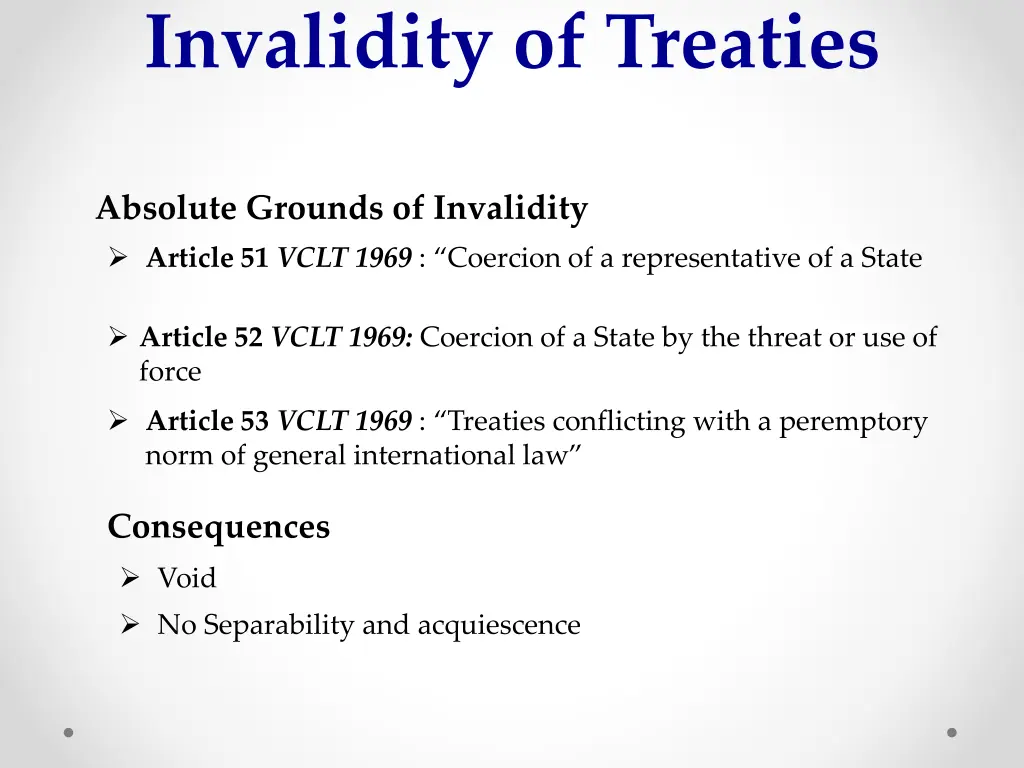 invalidity of treaties 1