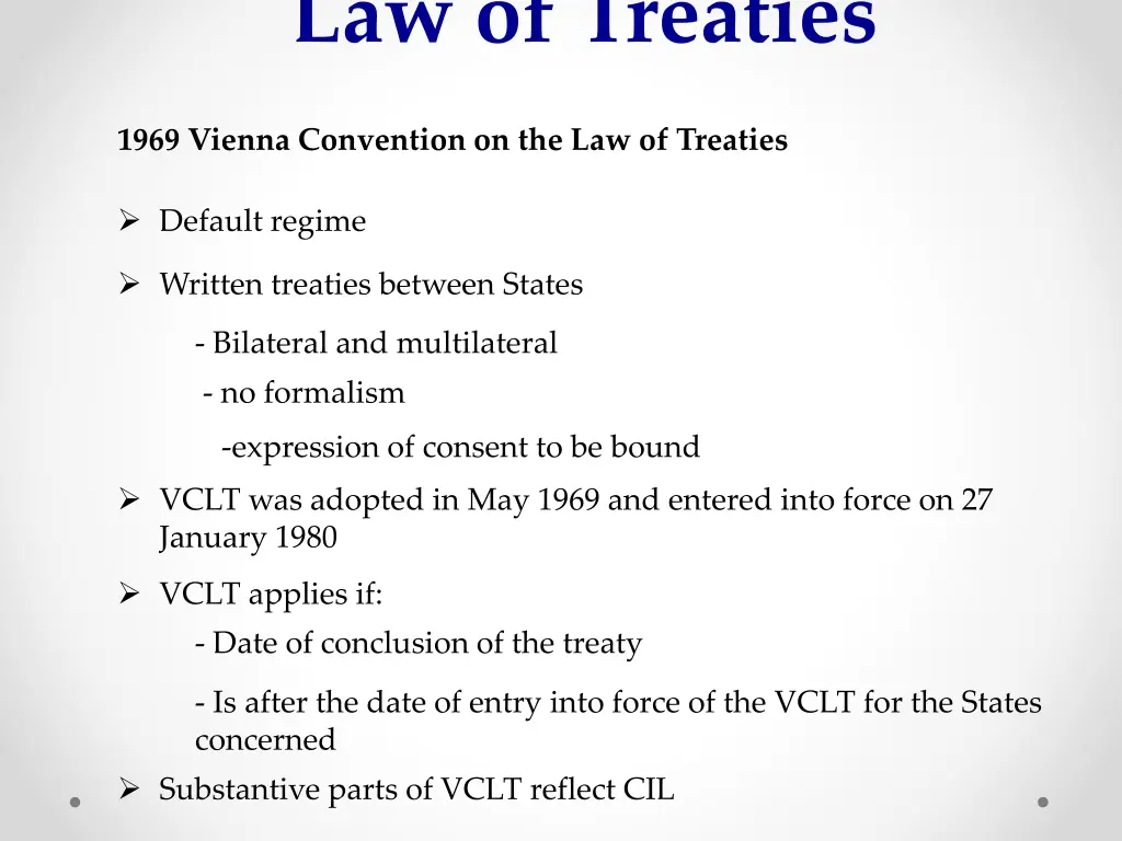 law of treaties