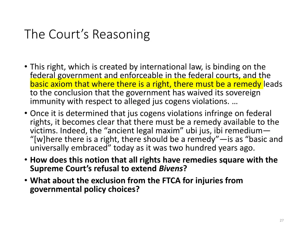 the court s reasoning