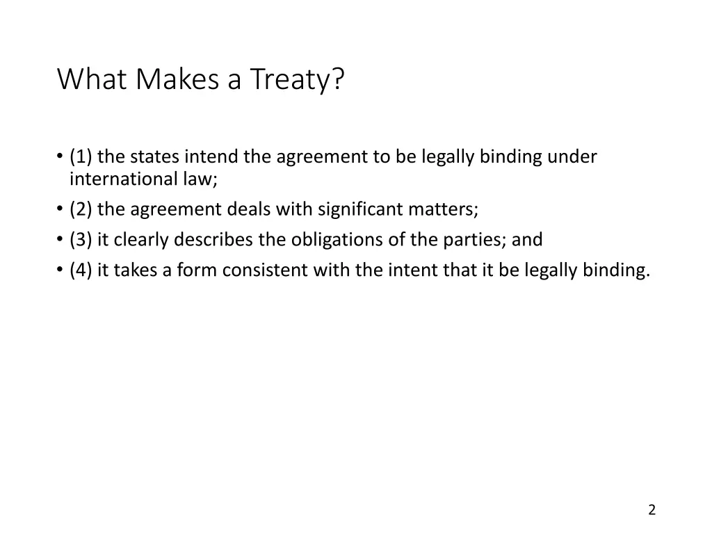 what makes a treaty