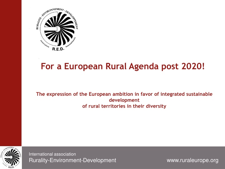 for a european rural agenda post 2020