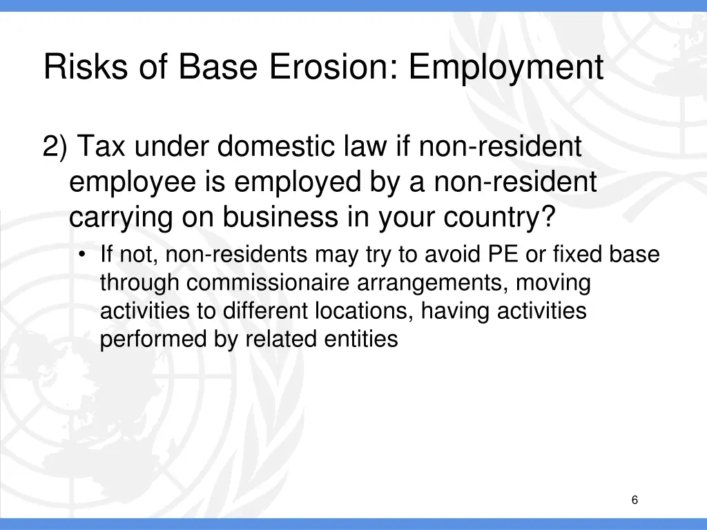 risks of base erosion employment 2