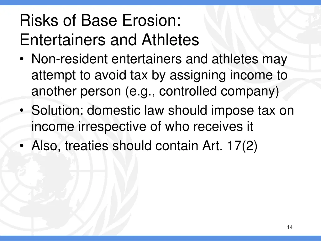 risks of base erosion entertainers and athletes 1