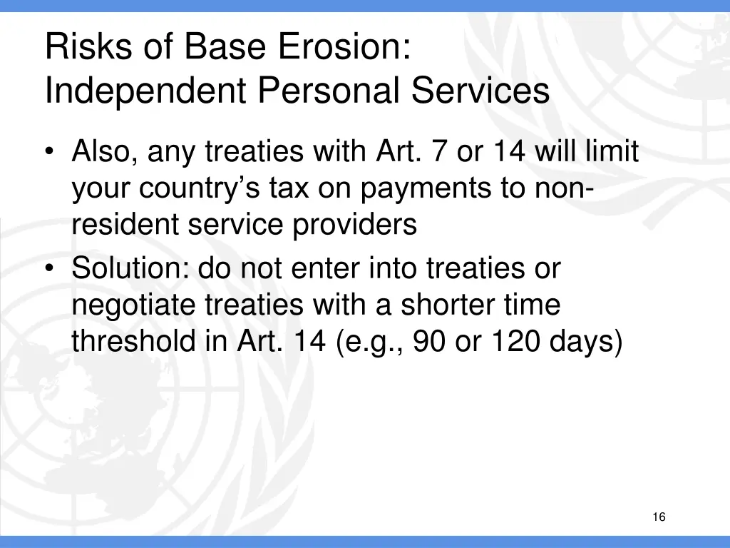 risks of base erosion independent personal 1