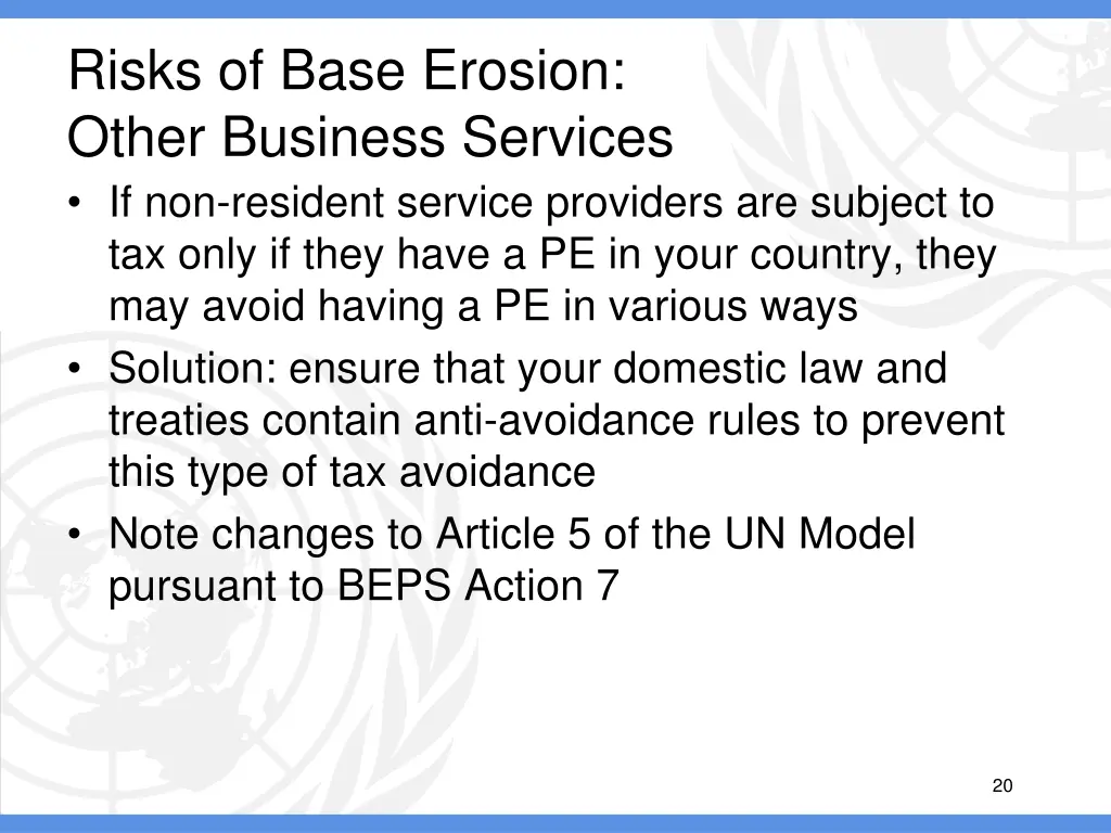 risks of base erosion other business services 2