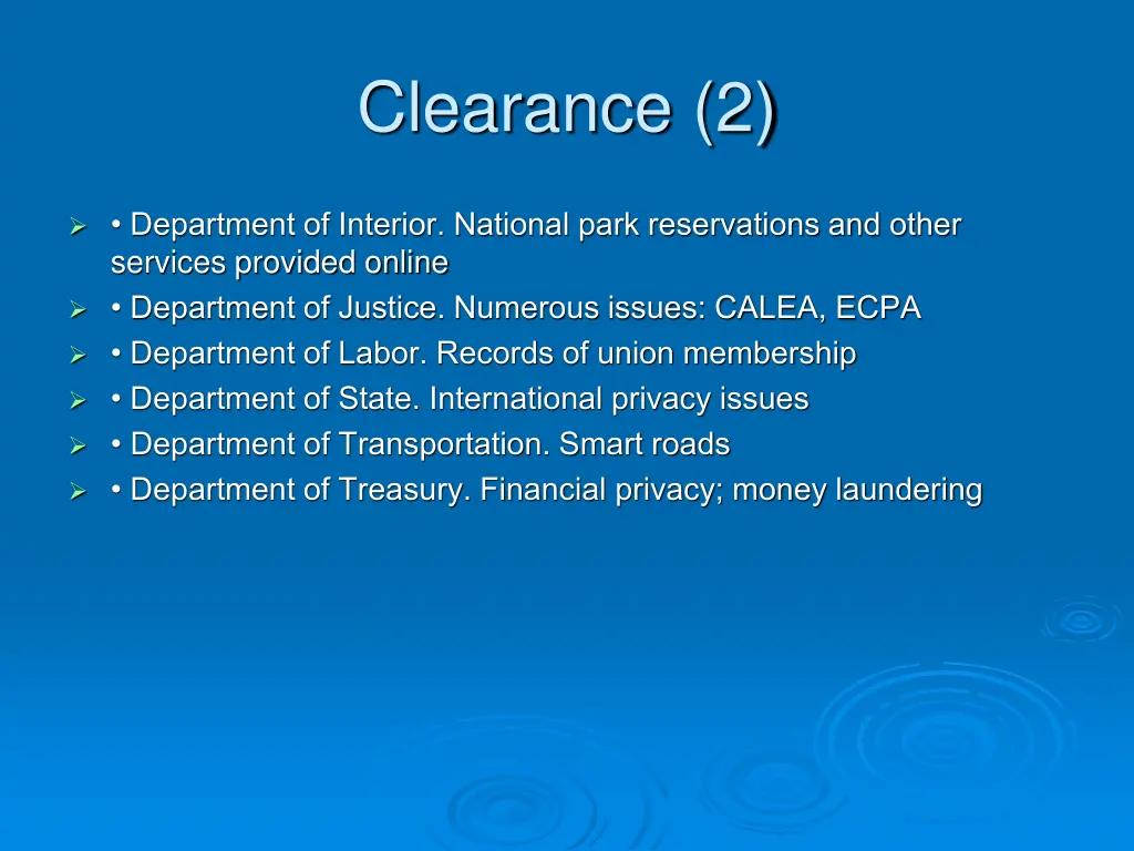 clearance 2