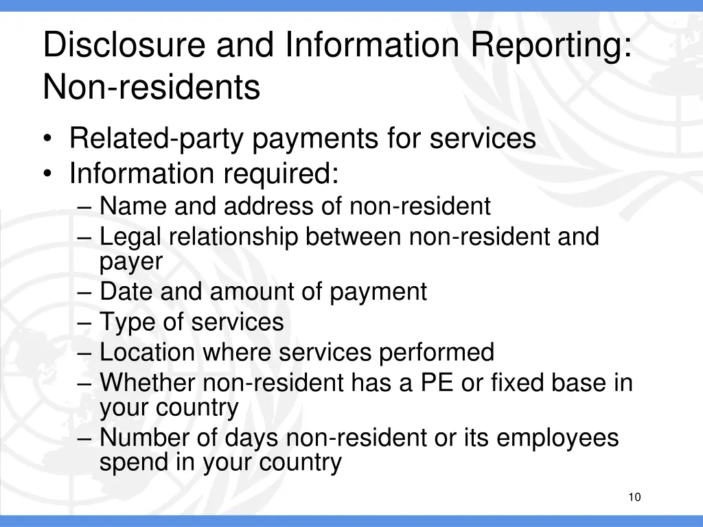 disclosure and information reporting 1