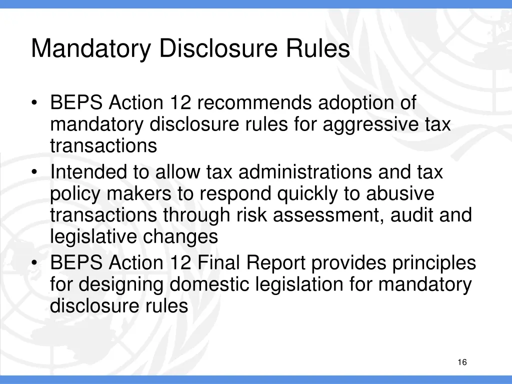 mandatory disclosure rules
