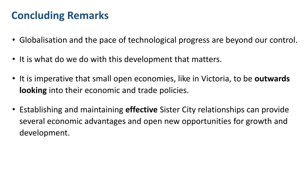 concluding remarks
