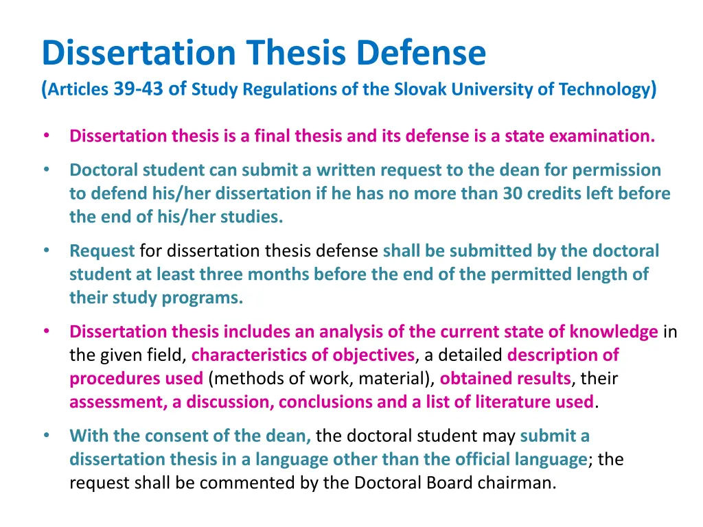 dissertation thesis defense articles