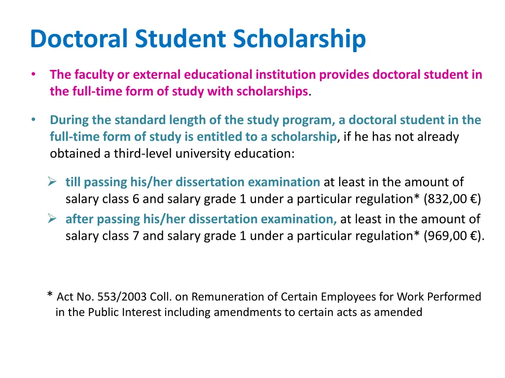 doctoral student scholarship