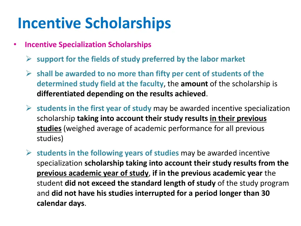 incentive scholarships 1