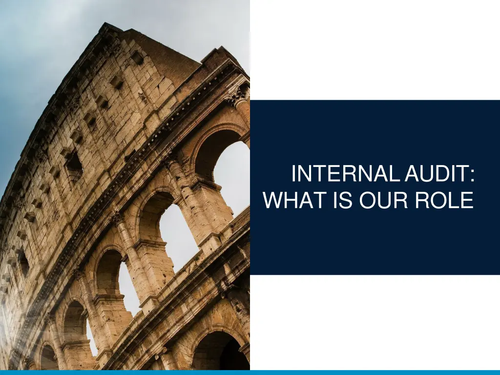internal audit what is our role