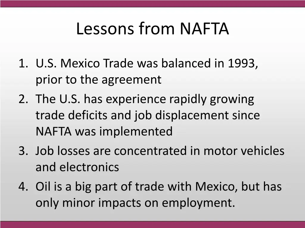 lessons from nafta