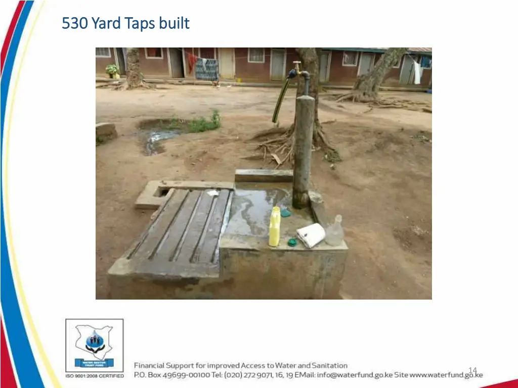 530 yard taps built 530 yard taps built