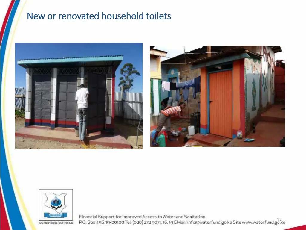 new or renovated household toilets