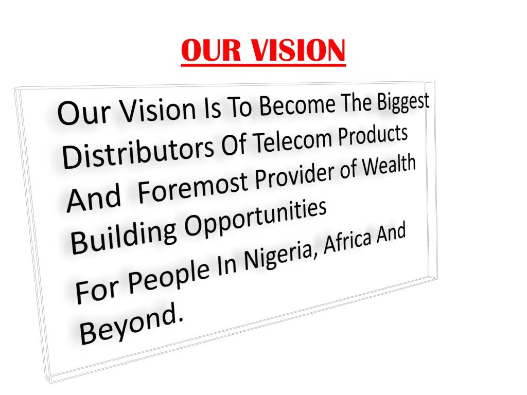 our vision