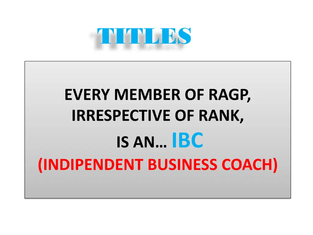 titles
