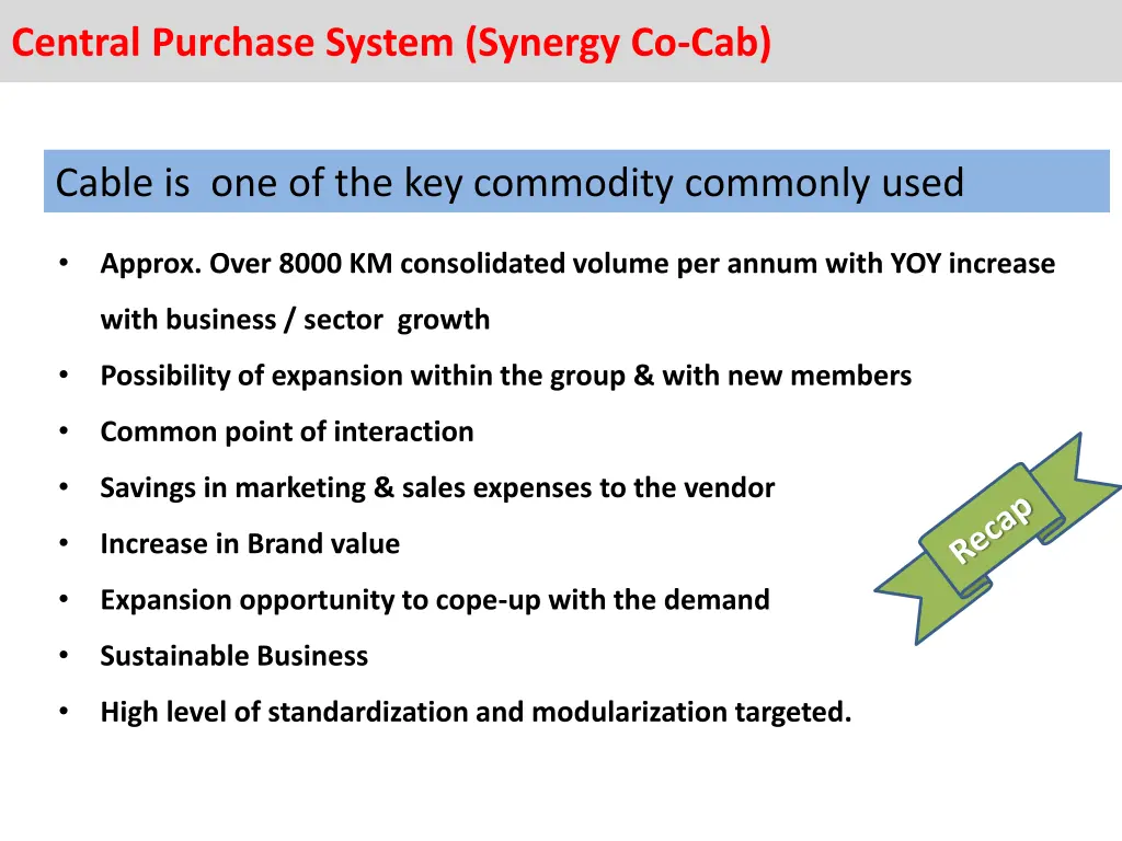 central purchase system synergy co cab