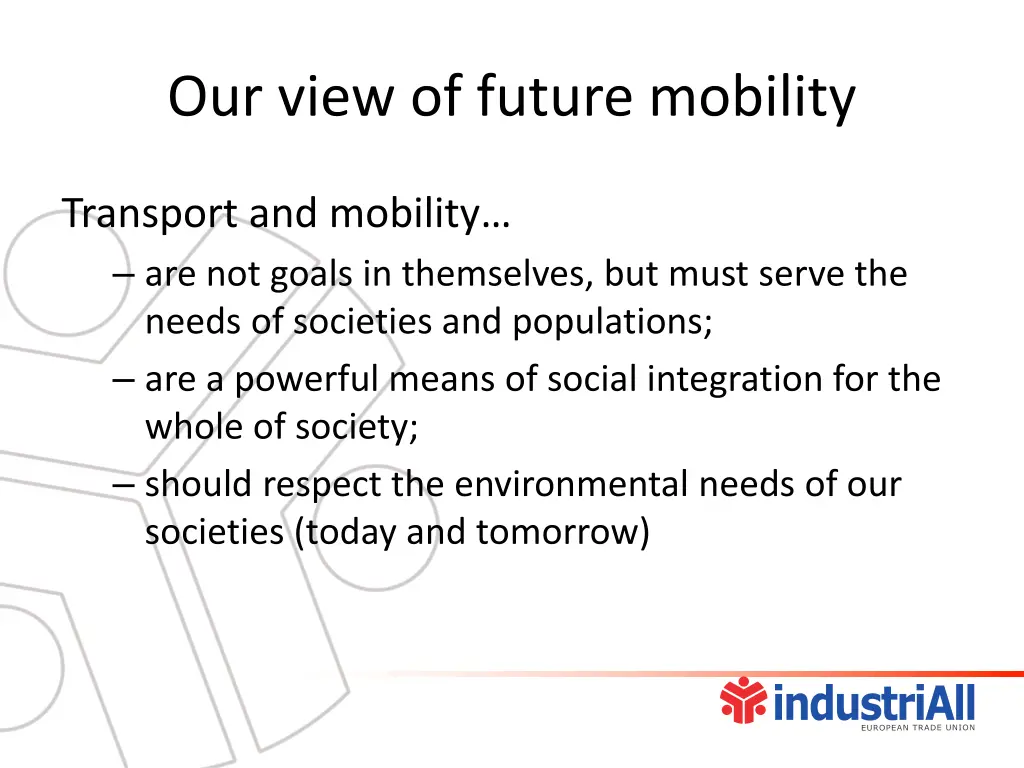 our view of future mobility