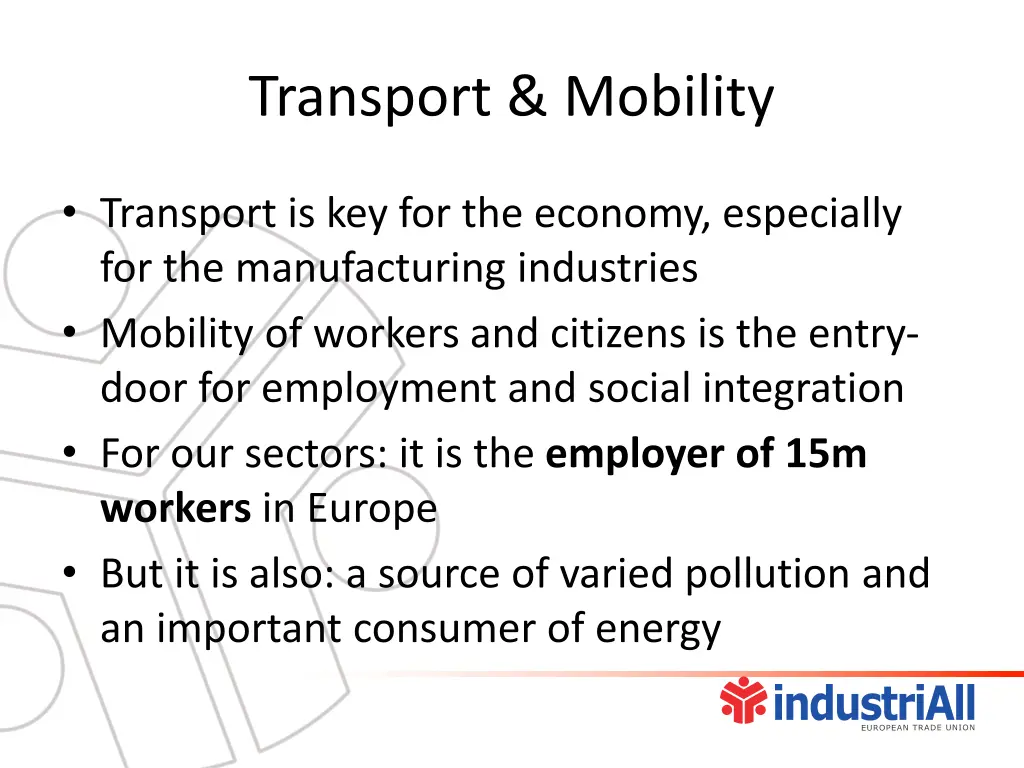 transport mobility