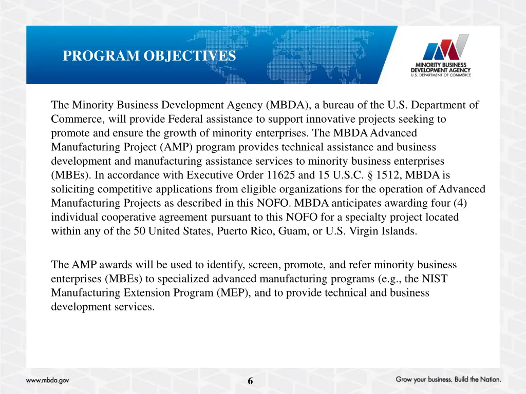 program objectives
