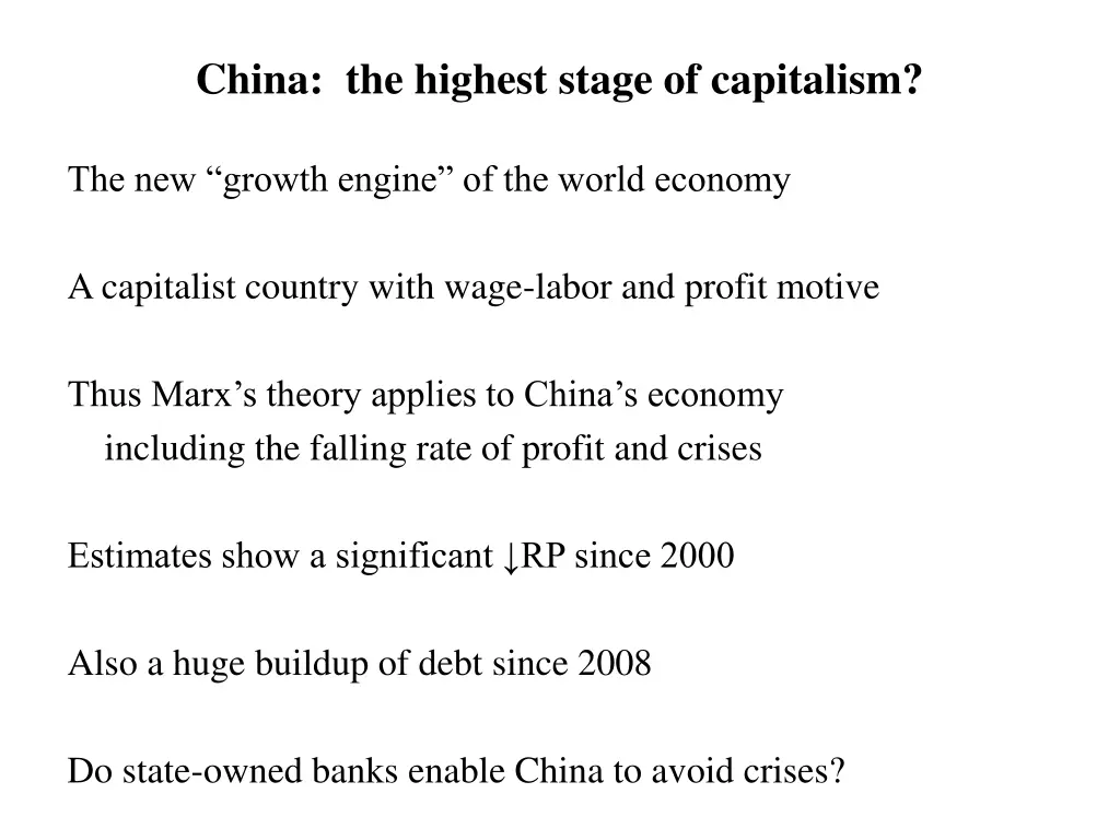 china the highest stage of capitalism