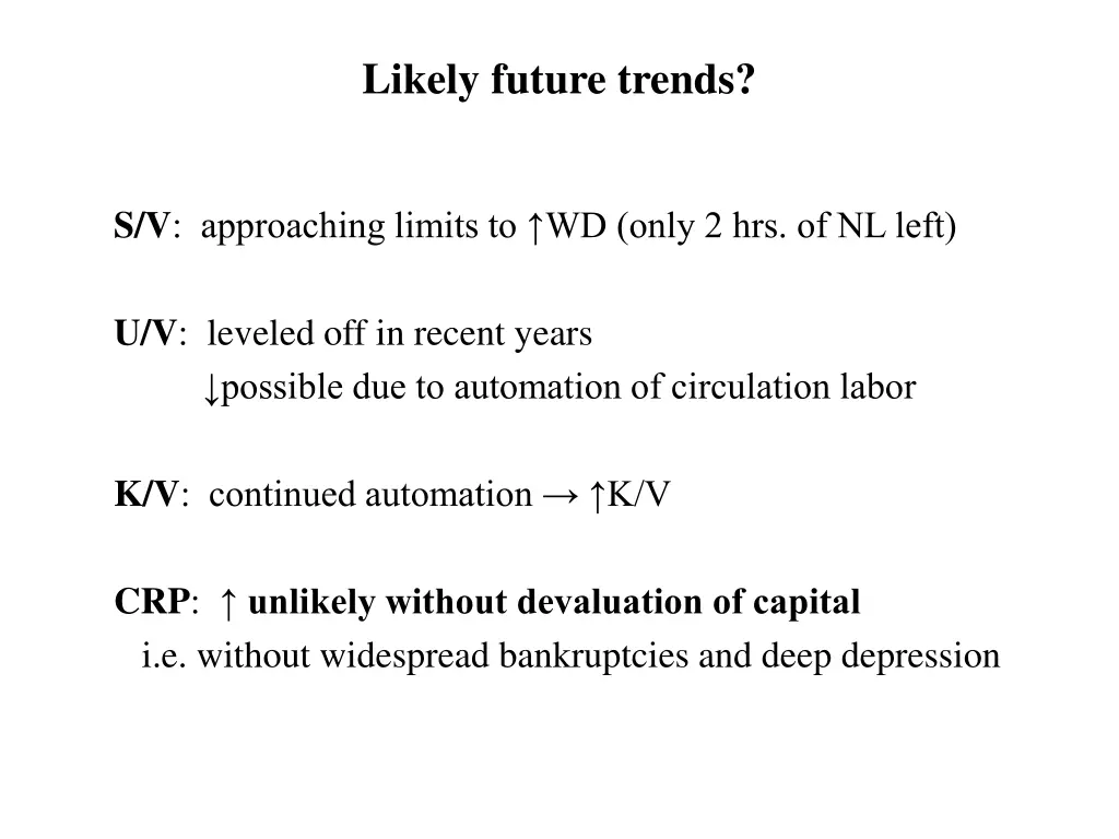 likely future trends