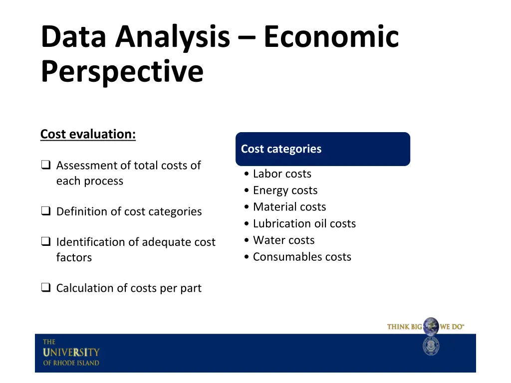 data analysis economic perspective